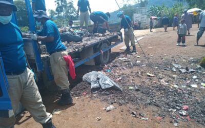 Tonpi impressed with new reserve police recruits cleanathon